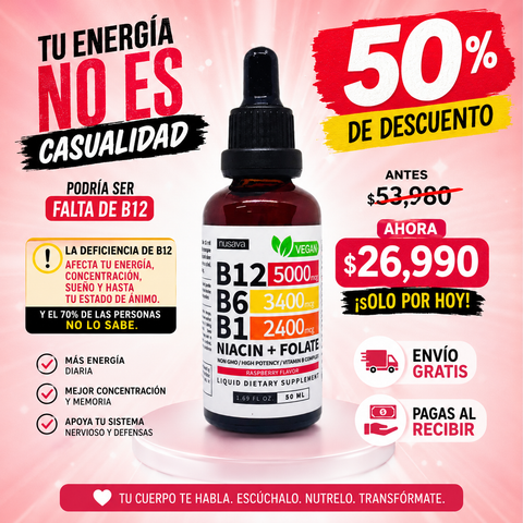 B12 Power™ – Más energía, enfoque y bienestar en cada gota