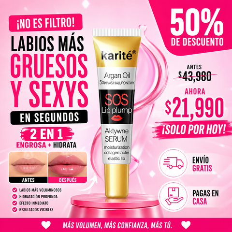 KissGlow™ – Labios con efecto voluminizador, hidratación intensa y brillo irresistible.